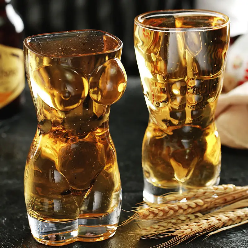 Wine Beer Mixed Drinks - Vasos de cerveza creativos, arte corporal,