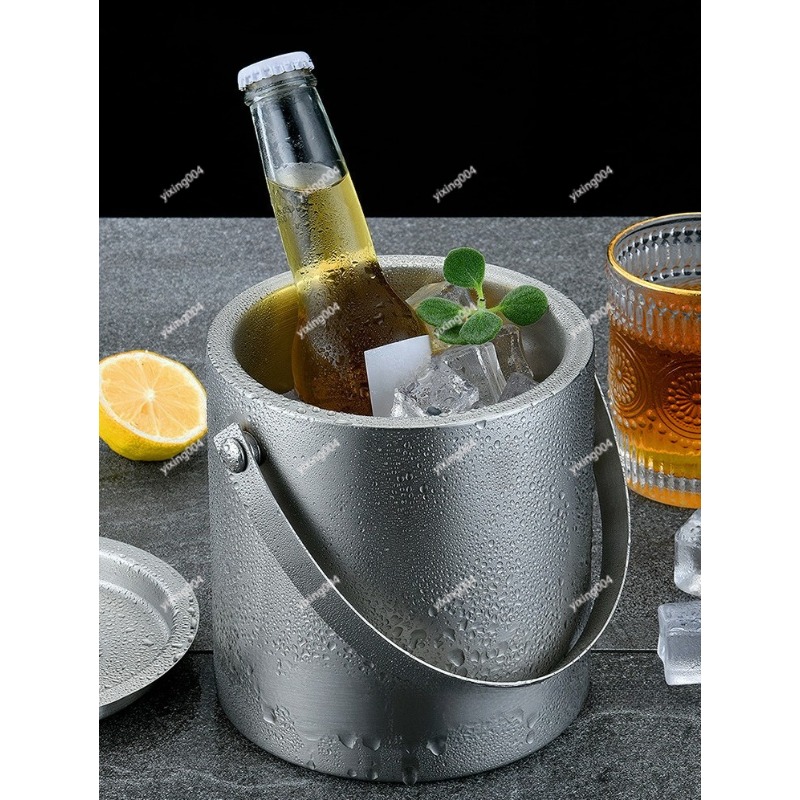 Wine Beer Cooler - Cubo de hielo de doble pared