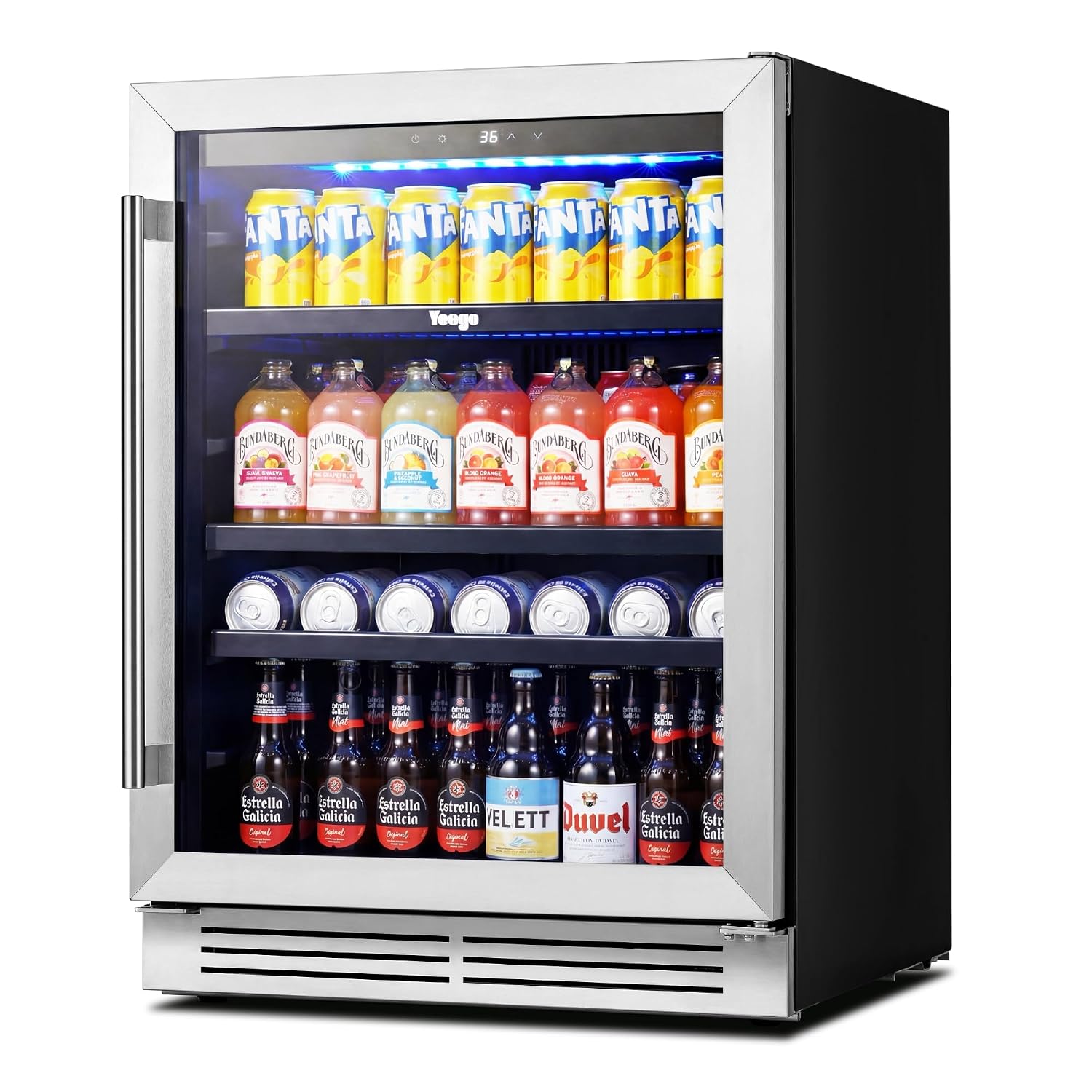 Wine And Beer Undercounter Fridge - Enfriador de Bebidas de 24 Pulgadas,