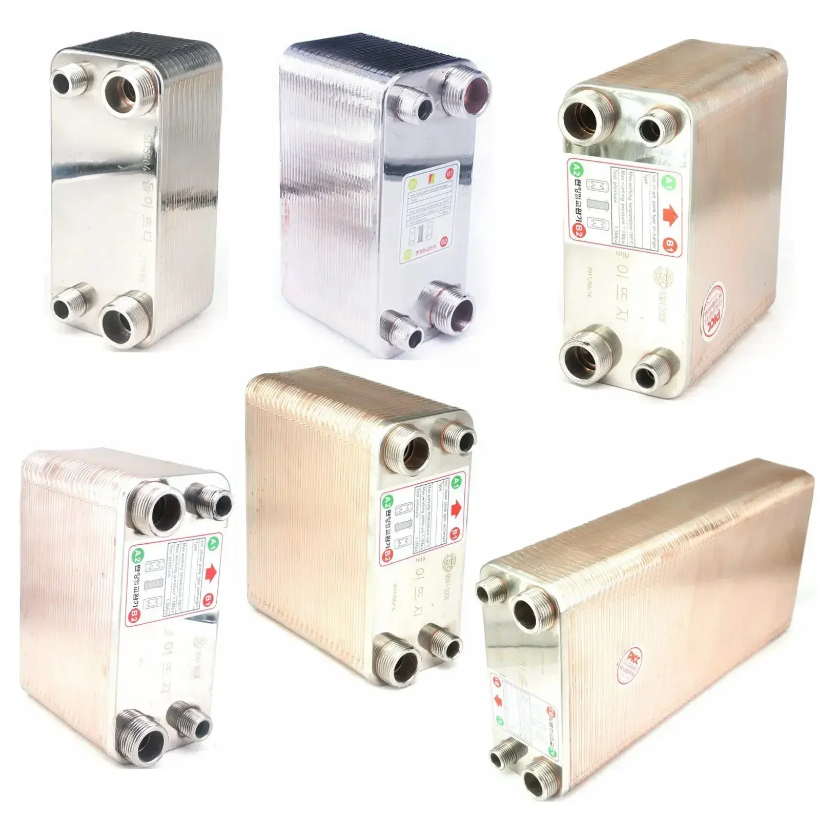 Wine Beer Cooler - Enfriador de Mosto de 24/32/38/50/60/80/100/120 Placas,