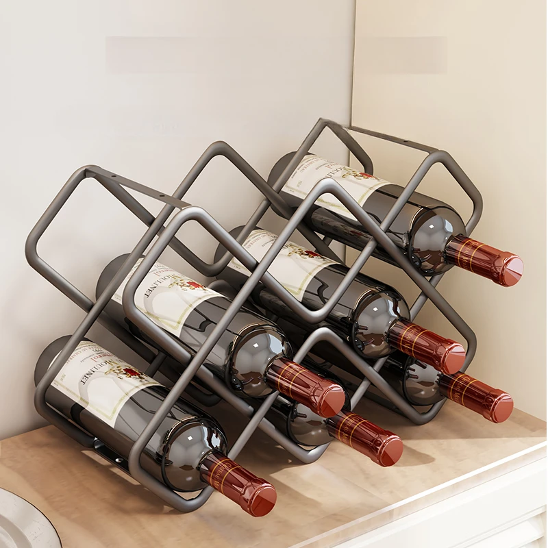 Wine Beer Rack - Estante de vino hexagonal de Metal,