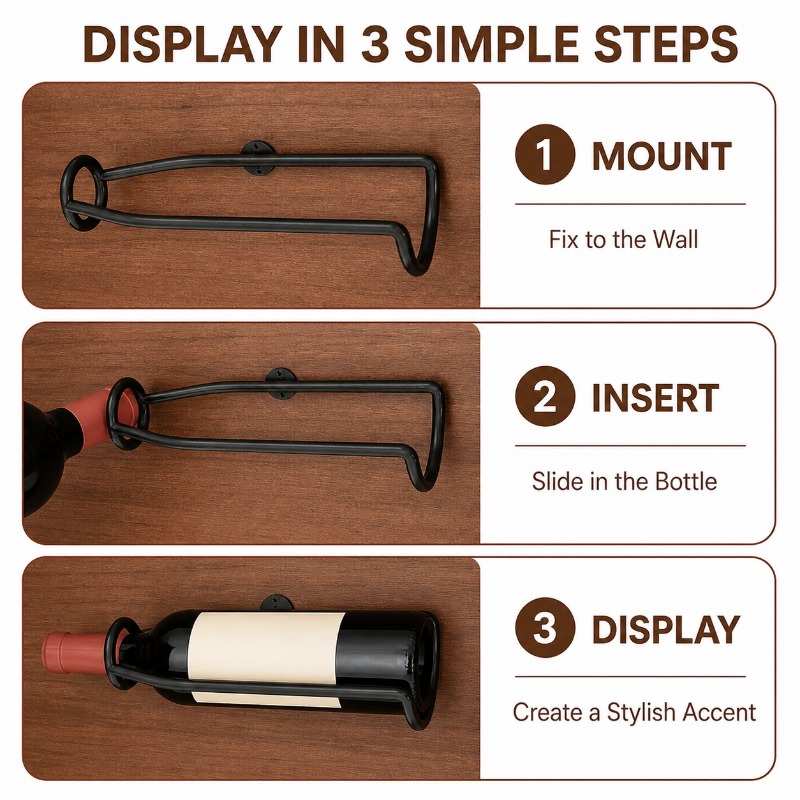 Estante de metal para vinos mo - Wine Beer Rack reseña y precio