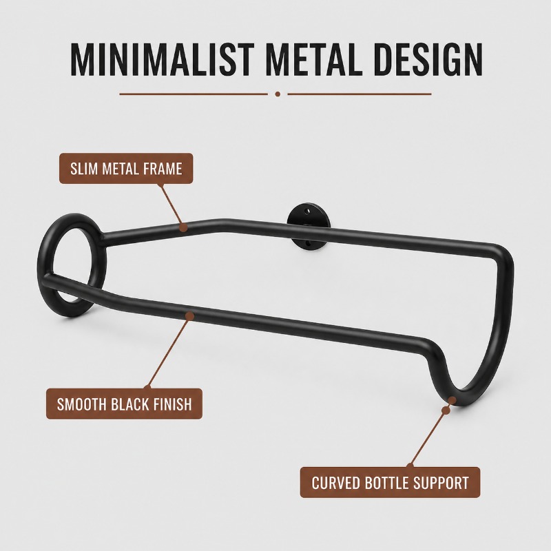 Estante de metal para vinos mo - Wine Beer Rack reseña y precio