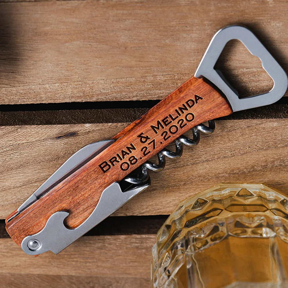 Sacacorchos con mango de mader - Wine Beer Brand reseña y precio