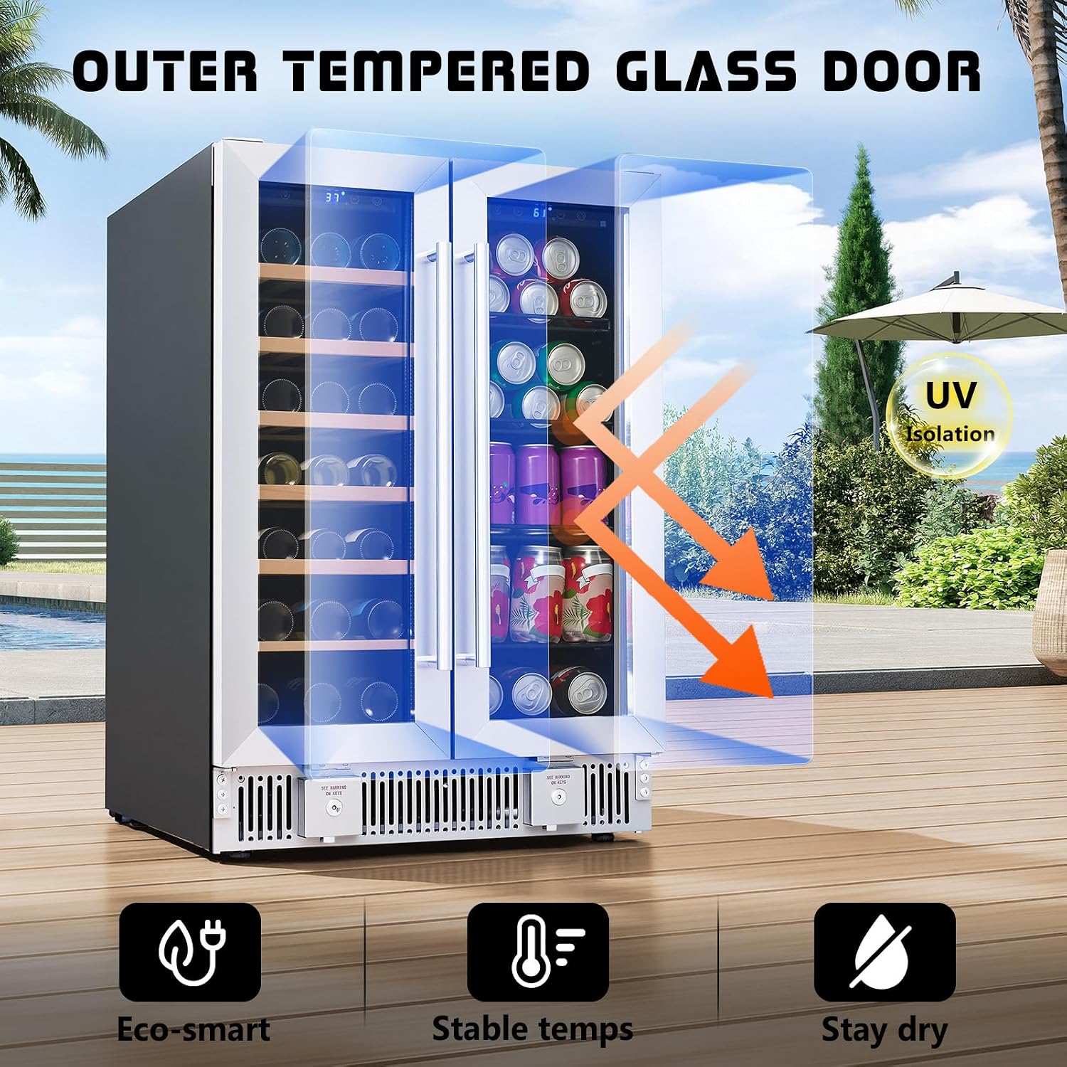 Refrigerador para Bebidas, Nev - Wine And Beer Undercounter Fridge reseña y precio