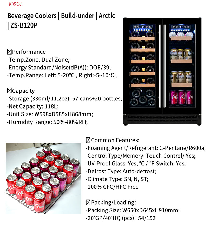 Enfriador de Vino y Cerveza de - Wine And Beer Undercounter Fridge reseña y precio