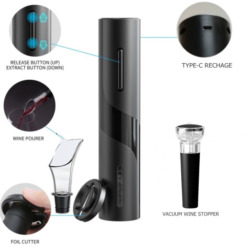 Sacacorchos automático eléctri - Wine In Beer Bottle reseña y precio