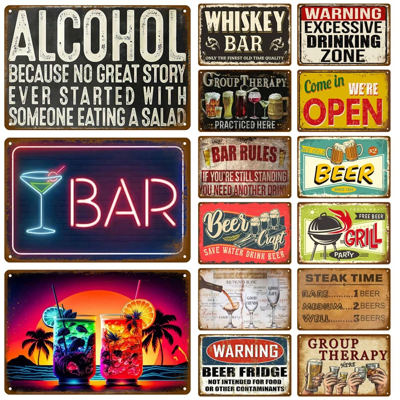 Letrero de Metal para whisky,  - Wine Beer Brand reseña y precio