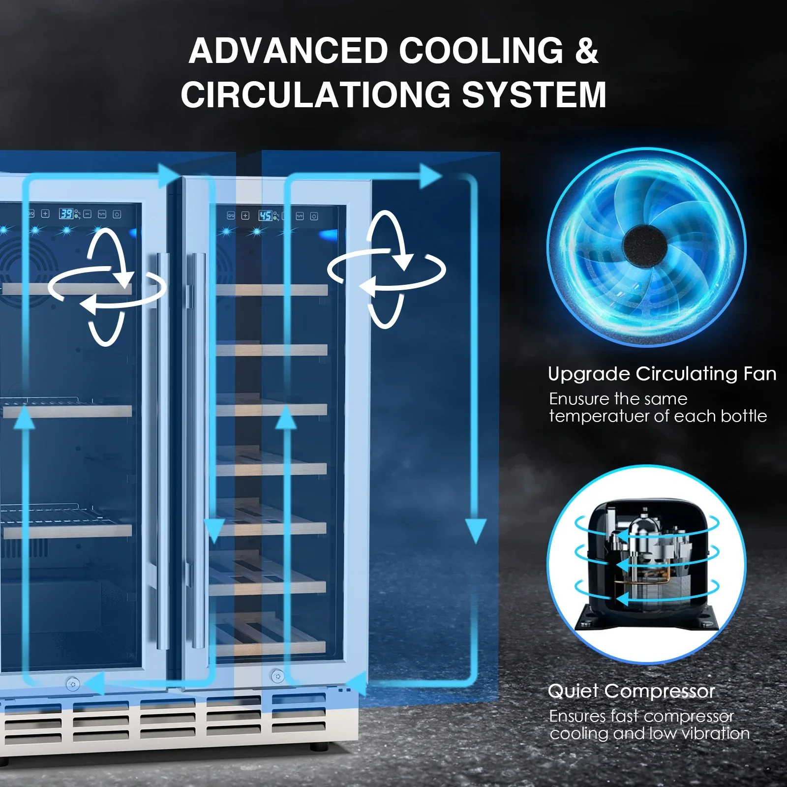 Refrigerador de vino y bebidas - Wine And Beer Undercounter Fridge reseña y precio